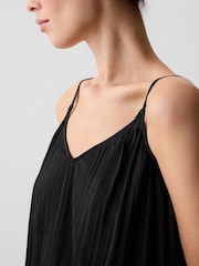 Gap Black Pleated Satin Camisole - Image 4 of 5
