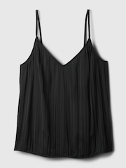 Gap Black Pleated Satin Camisole - Image 5 of 5