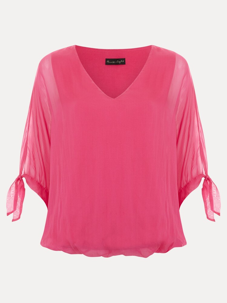 Phase Eight Pink Madison Silk Blouse - Image 6 of 6