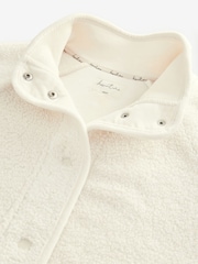 Ecru Borg Bomber Jacket - Image 8 of 9