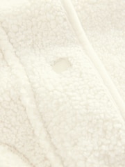 Ecru Borg Bomber Jacket - Image 9 of 9