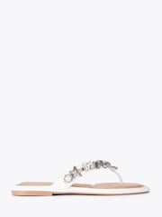 Carvela White Marina Flat Sandals - Image 2 of 4