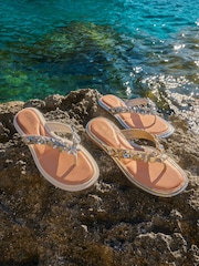 Carvela White Marina Flat Sandals - Image 6 of 6