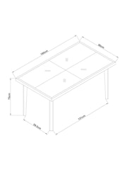 Chunky Weave Mid Natural Hayford Dining Table and Corner Bench Set - Image 5 of 10