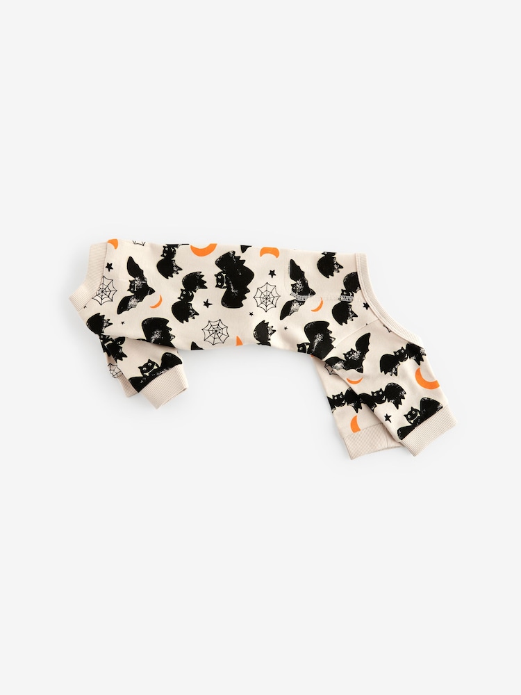 Glow-in-the-Dark-Fledermaus-Print - Halloween-Pyjamas für Haustiere - Bild 2 von 4