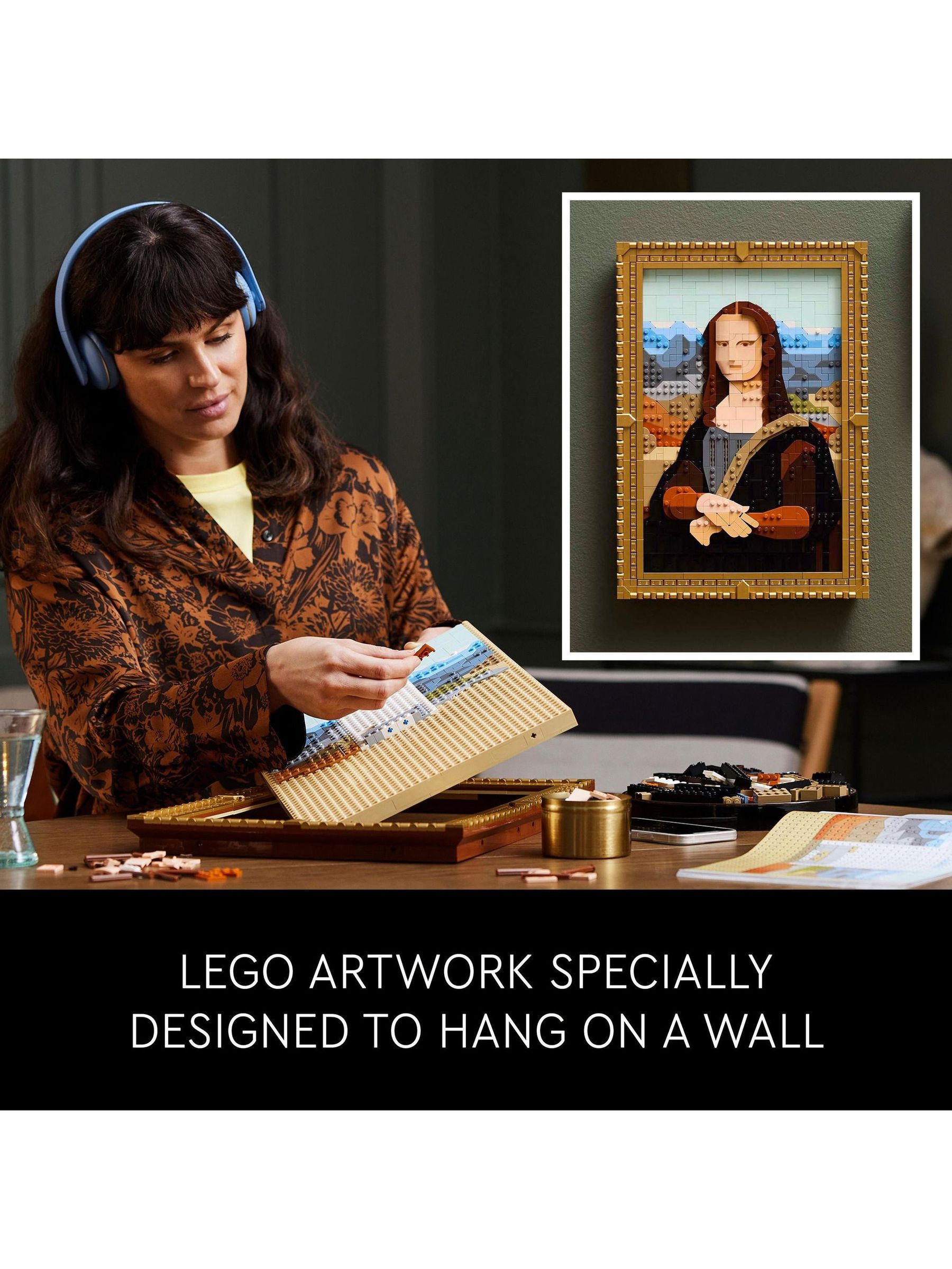 Buy LEGO Art Mona Lisa Building Set for Adults 31213 from the Next