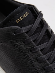 Reiss Black Connie Platform Leather Trainers - Image 5 of 5