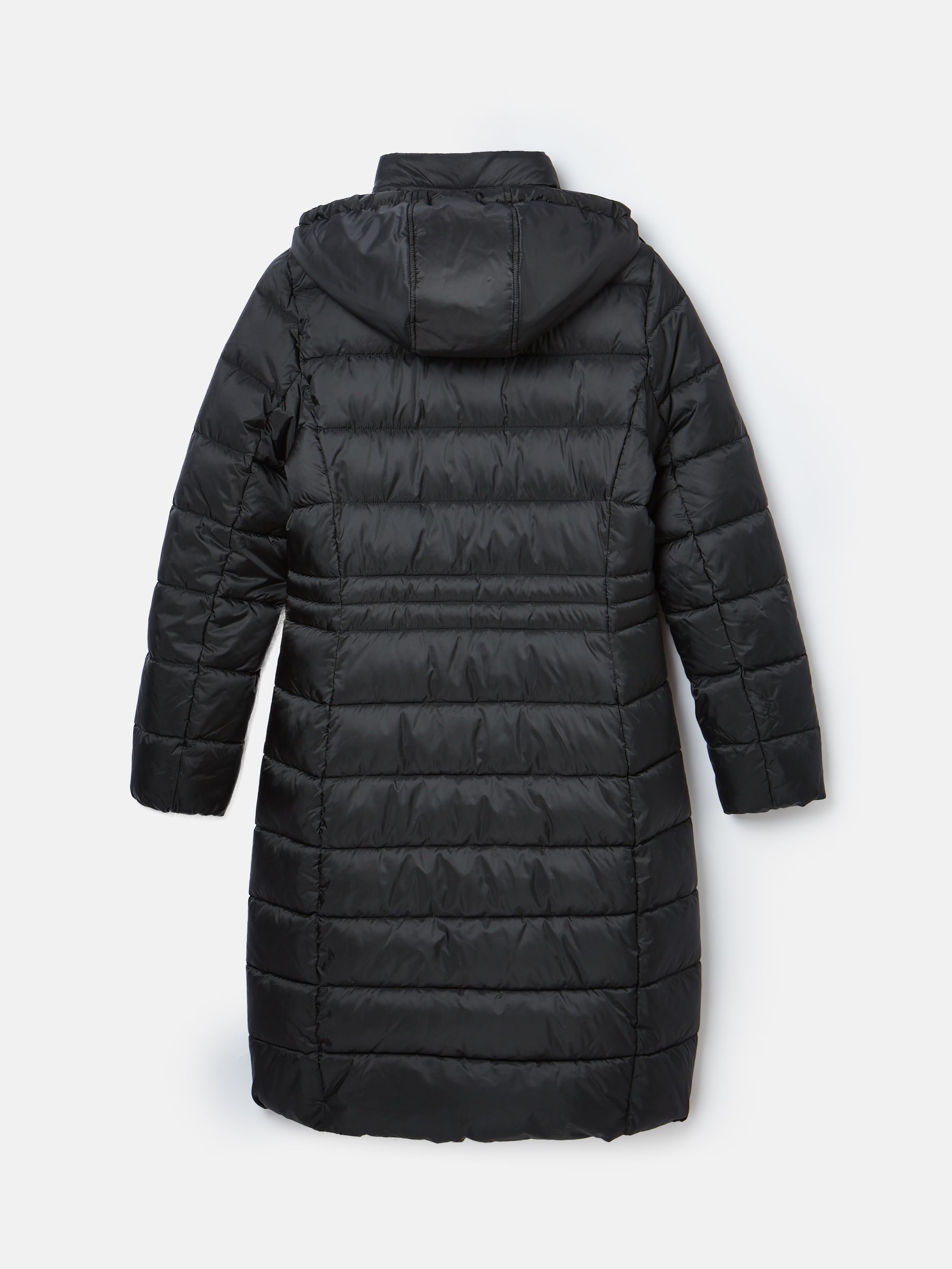 Buy Joules Black Showerproof Longline Padded Coat With Hood from Next USA