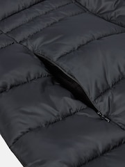 Joules Black Showerproof Longline Padded Coat With Hood - Image 3 of 5