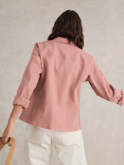 White Stuff Pink Carrie Denim Jacket - Image 3 of 7