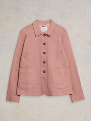 White Stuff Pink Carrie Denim Jacket - Image 5 of 7