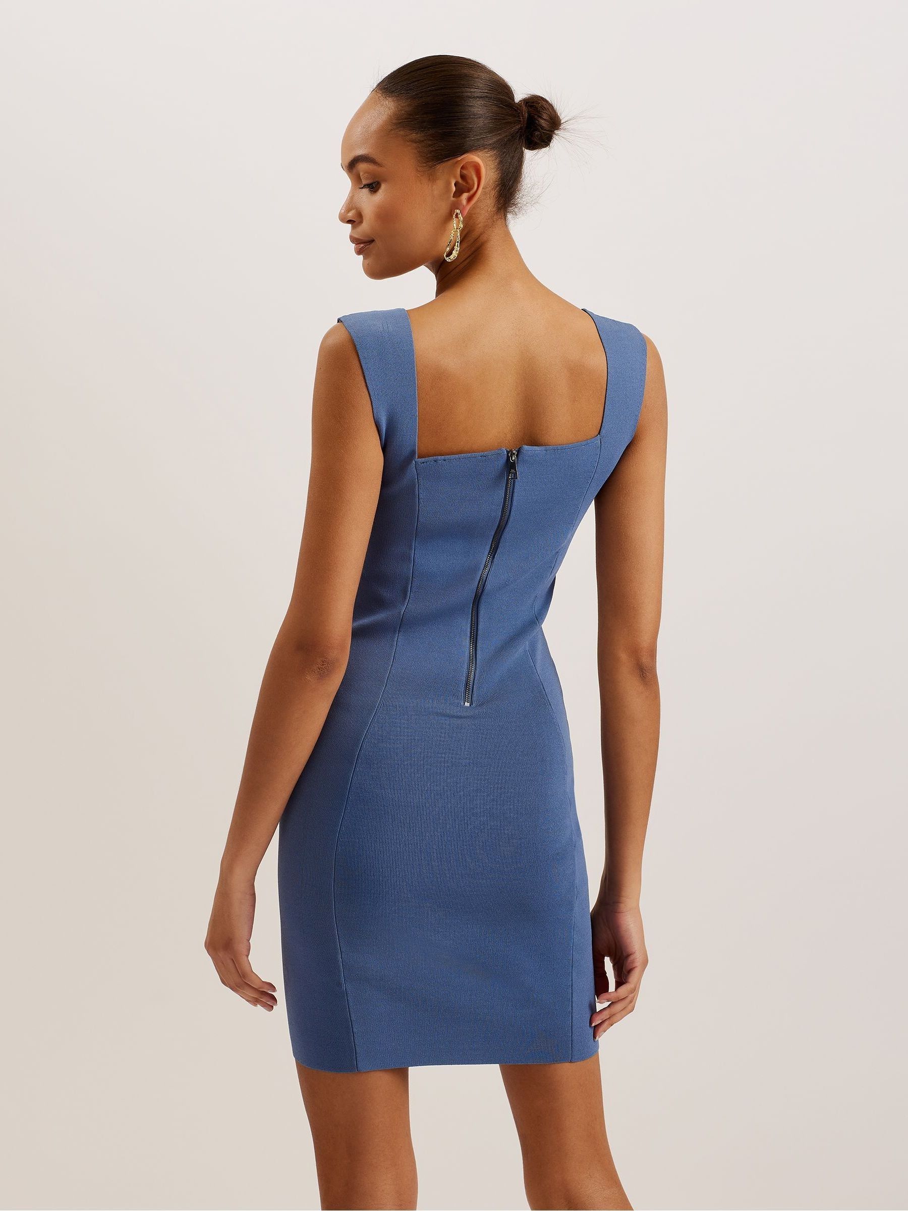 Buy Ted Baker Blue Imojenn Knitted Bodycon Mini Dress from Next Luxembourg