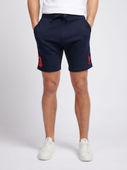 U.S. Polo Assn. Blue Chrome Mens Classic Fit 100% Cotton Player 3 Sweat Shorts - Image 1 of 9