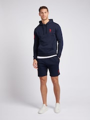 U.S. Polo Assn. Blue Chrome Mens Classic Fit 100% Cotton Player 3 Sweat Shorts - Image 3 of 9