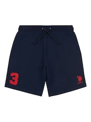 U.S. Polo Assn. Blue Chrome Mens Classic Fit 100% Cotton Player 3 Sweat Shorts - Image 7 of 9