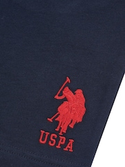 U.S. Polo Assn. Blue Chrome Mens Classic Fit 100% Cotton Player 3 Sweat Shorts - Image 9 of 9