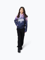 Hype. Girls Multi Dark Pastel Drips Black Hoodie - Image 1 of 4