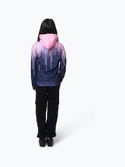 Hype. Girls Multi Dark Pastel Drips Black Hoodie - Image 2 of 4