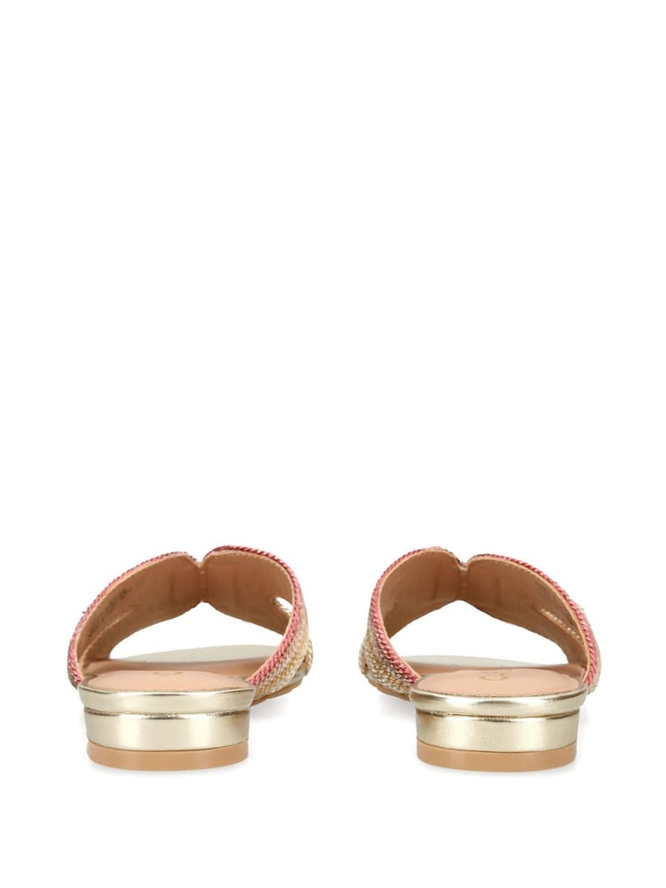 Carvela Chrome Gala Mule Jewel Sandals - Image 4 of 5