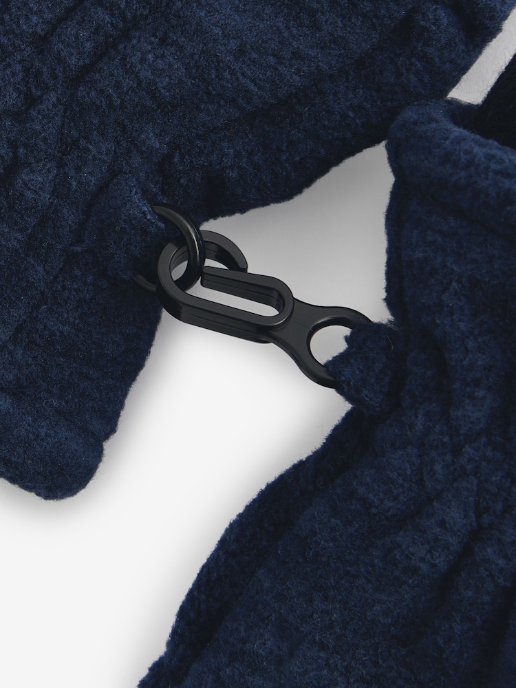 Navy Blue Marl Fleece Mittens 2 Pack (3mths-6yrs) - Image 3 of 3
