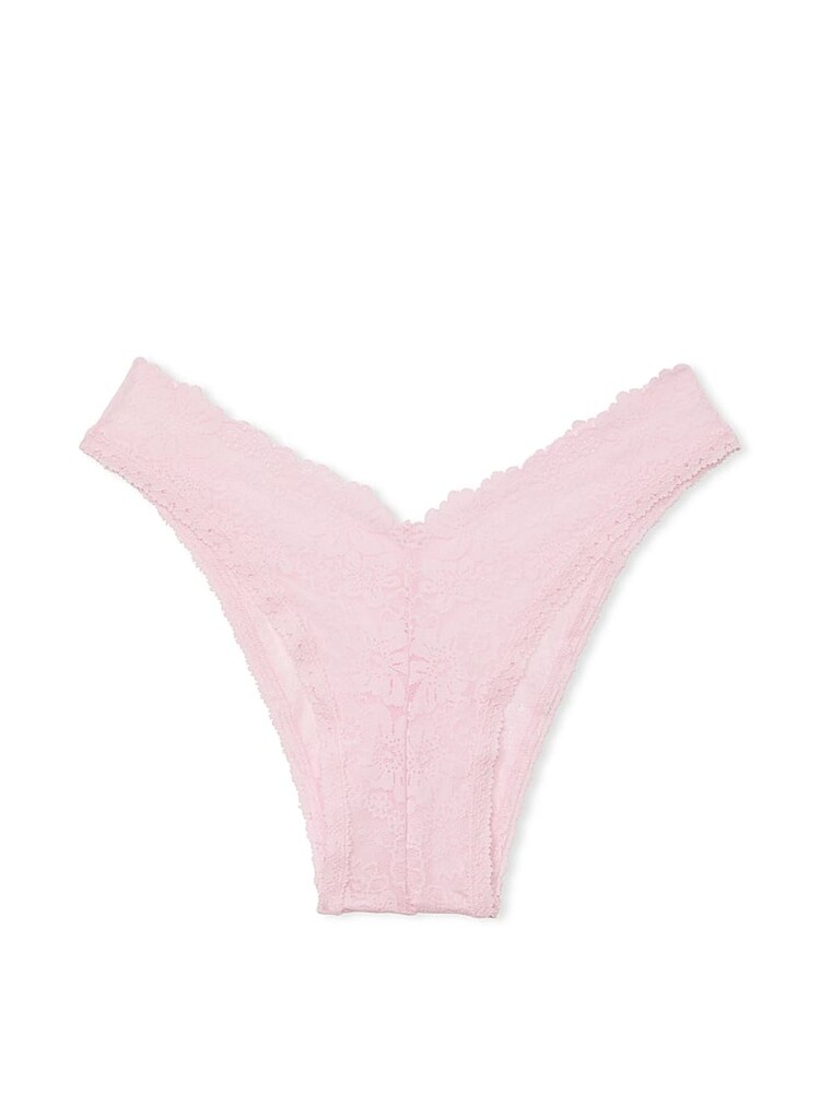 Victoria's Secret PINK Pink Tulip Brazilian Floral Lace Knickers - Image 3 of 3
