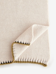 White Ecru Co-ord Soft Touch Knitted Scarf - Image 5 of 6