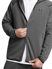 Cinza - Moletom com capuz e zíper completo Under Armour Unstoppable Hoodie - Imagem 4 de 4