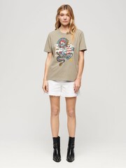 Superdry Green 100% Cotton Tokyo Relaxed T-Shirt - Image 3 of 6