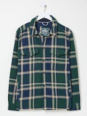 FatFace Ryton Dark Green Check Overshirt - Image 5 of 5