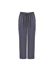 Live Unlimited Grey Curve Satin Cargo Trousers - Image 6 of 6