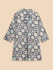 White Stuff Blue Blaire 100% Linen Tunic - Image 5 of 6
