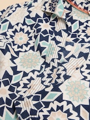 White Stuff Blue Blaire 100% Linen Tunic - Image 6 of 6