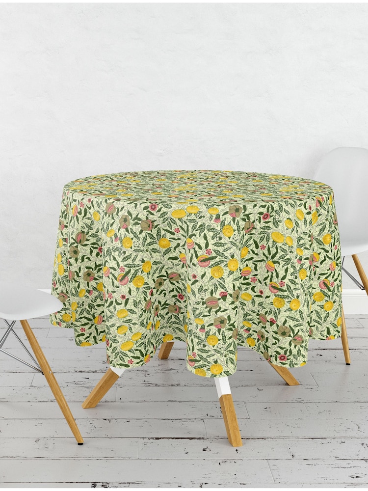 William Morris Gallery Fruit 100% Cotton Wipe Clean Table Cloth - Image 2 of 2
