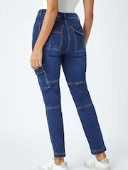 Roman Cotton Blend Cargo Stretch Jeans - Imagen 3 de 5