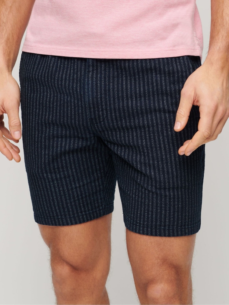 Superdry Blue Indigo Bermuda Shorts - Image 1 of 7