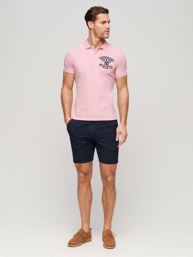 Superdry Blue Indigo Bermuda Shorts - Image 2 of 7