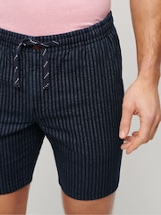 Superdry Blue Indigo Bermuda Shorts - Image 4 of 7