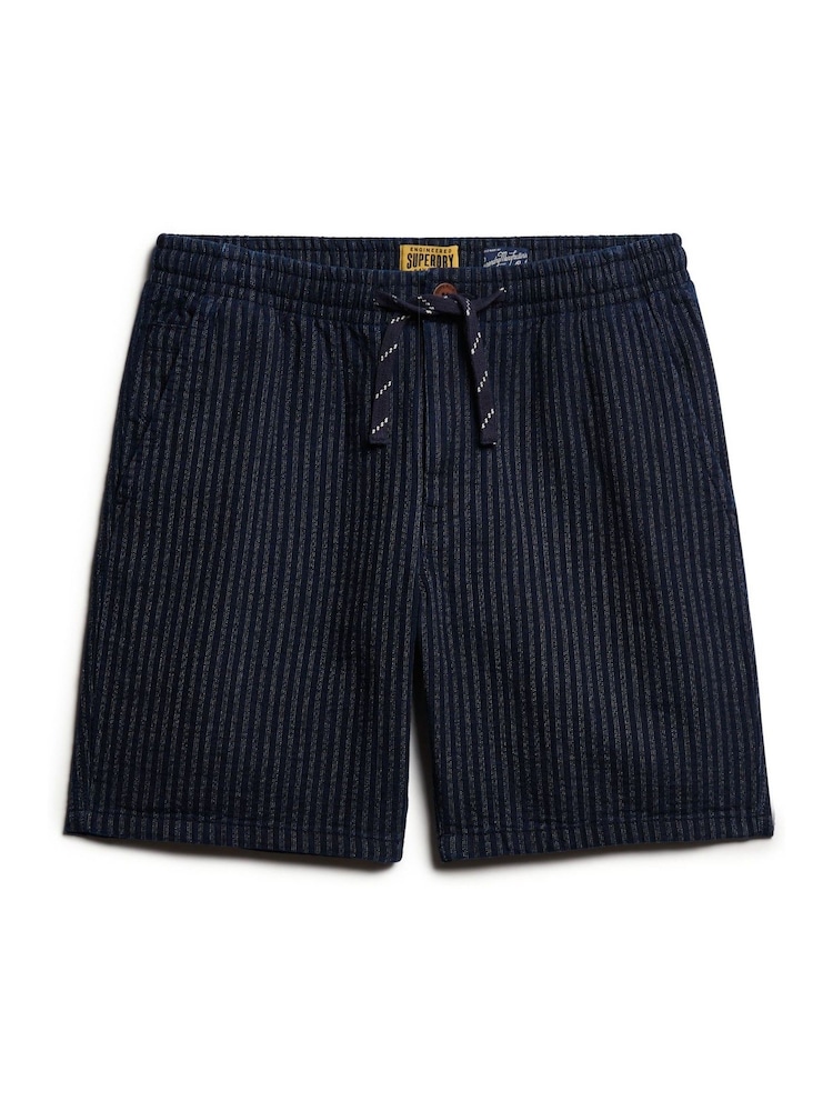 Superdry Blue Indigo Bermuda Shorts - Image 5 of 7