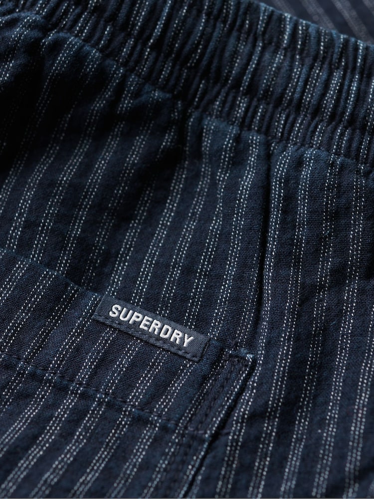 Superdry Blue Indigo Bermuda Shorts - Image 6 of 7