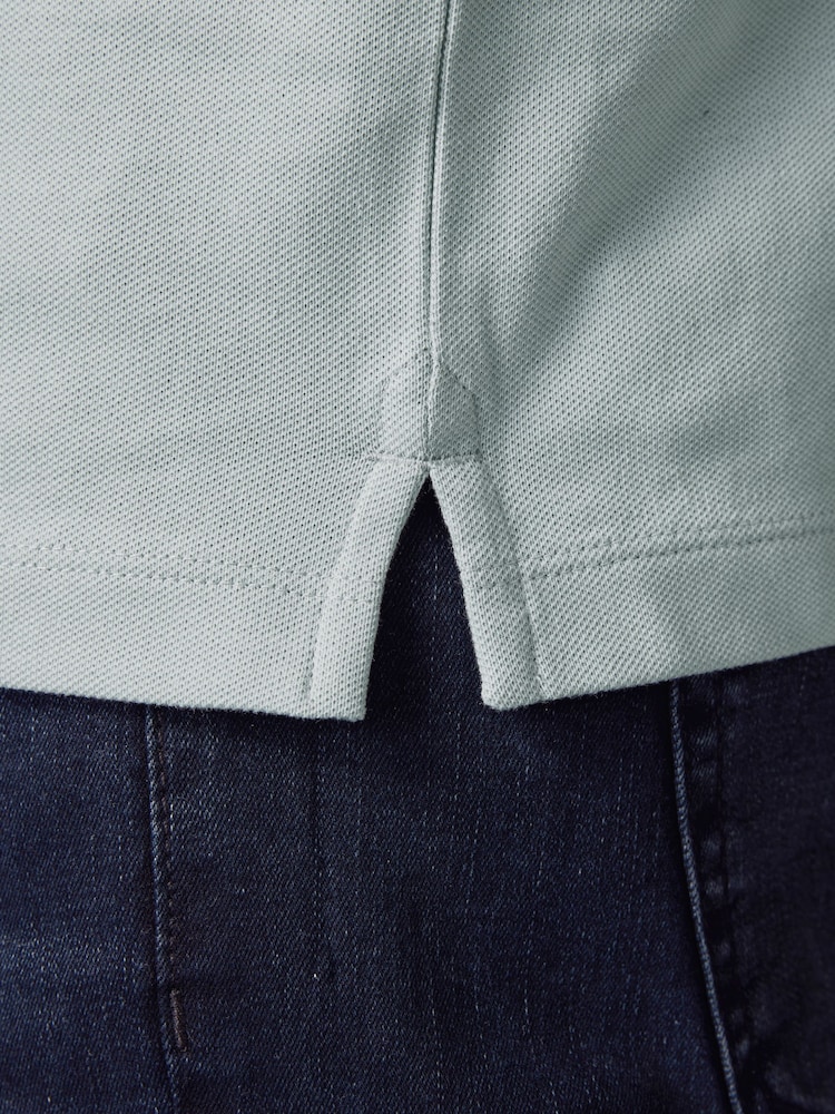 Blue Ice Regular Fit Short Sleeve Pique Polo Shirt - Image 5 of 8