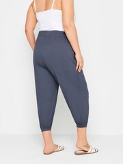 Yours Curve Grey Harem Trousers - Image 3 of 5