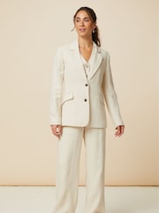 Aspiga Cream Linen Jacket - Image 3 of 7