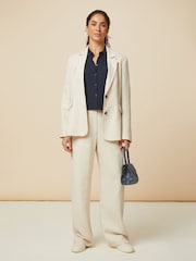 Aspiga Cream Linen Jacket - Image 4 of 7