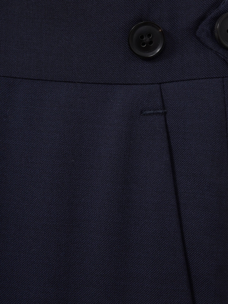 Reiss Bright Blue Destiny Wool Side Adjuster Slim Fit Trousers - Image 6 of 6
