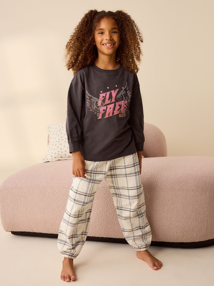 Темно-серый - Woven Graphic 100% Cotton Pyjamas 1 Pack (3-16yrs) - Изображение 1 из 7