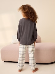 Темно-серый - Woven Graphic 100% Cotton Pyjamas 1 Pack (3-16yrs) - Изображение 2 из 7