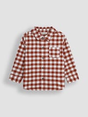 JoJo Maman Bébé Rust Gingham Shirt - Image 1 of 3
