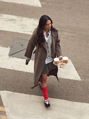 Red Ribbed Leg Warmers 1 Pack - Image 1 of 6