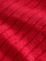 Red Ribbed Leg Warmers 1 Pack - Image 6 of 6