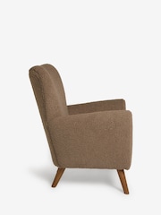 Teddy Boucle Mink Natural Wilson II Highback Grande Armchair - Image 5 of 7